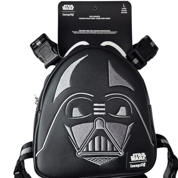 Loungefly Star Wars Darth Vader Cosplay Mini Backpack Dog Harness Large NWT - Picture 1 of 10